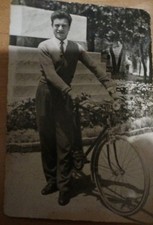 Corato- Uomo Con Bicicletta - Foto Cartolina Soldano Bari- Corato