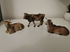 STATUINE PRESEPE VINTAGE IN PASTA CONFALONIERI CHIALU' Set 3. 