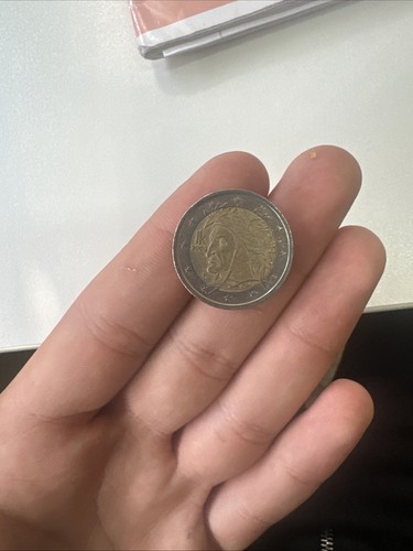 Moneta euro dante - euro, alighieri
