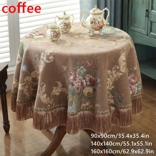 Ciniglia jacquard fiore tavolo - jacquard,