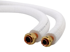 Tubi rame coppia 1/4" + 1/2" / 1-25m isolati per climatizzatore condizionamento