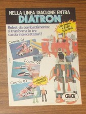 Rara Pubblicità Vintage Takara DIACLONE Diatron Cosmic 01 02 03 1981