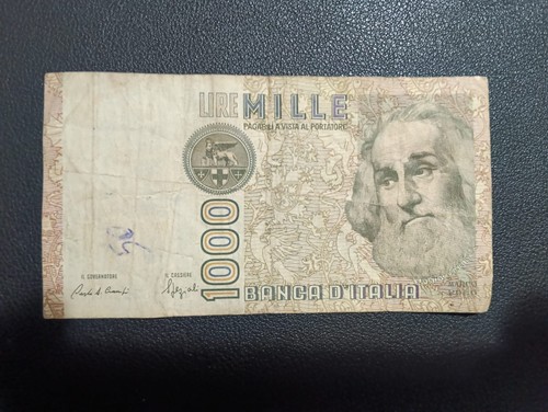 Banconota italiana mille lire - mille,