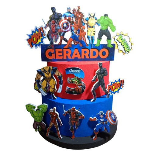 Torta scenografica avengers - torta,