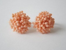 Orecchini Perno Corallo