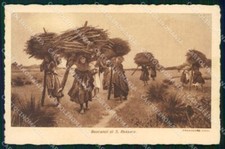 Pisa San Rossore Boscaioli Mestieri Gioli cartolina RT1627