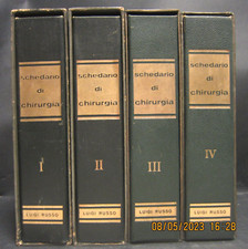 Schedario di Chirurgia 4 Volumi Luigi Rosso Editore 1964