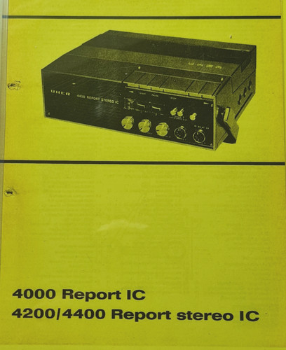 Uher service book - service, per
