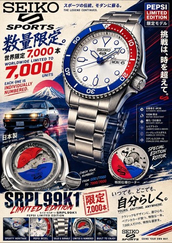 Nuovo seiko sports srpl99k1 - seiko, 5