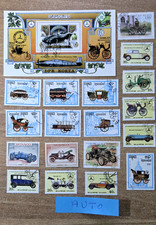 COLLEZIONE  FRANCOBOLLI N° 20  AUTO VINTAGE MERCEDES DAIMLER CLEMENT  LOTTO N°29