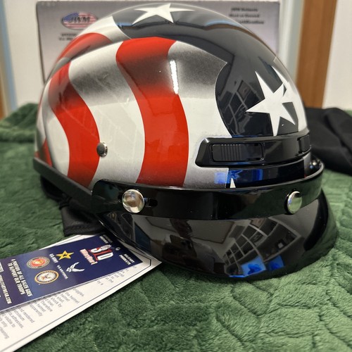 Mezzo casco moto bandiera usa - casco,