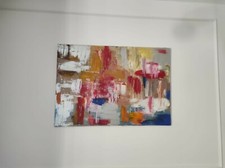 Dipinto moderno astratto originale 70x100 colore acrilico
