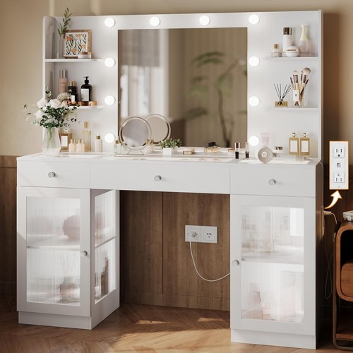 Vanità trucco con piano - trucco, in