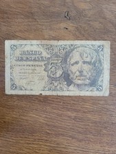 Espagne Billet Ancien De 5 Cinco Pesetas 12 Avril 1947 P2001