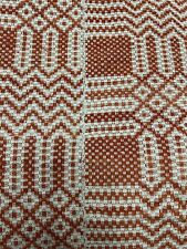 Antica Coperta Tessuta Telaio 