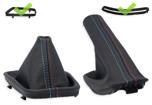 Per bmw e46 pelle cuffia - pelle, leva