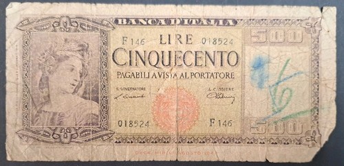 1948 italy 500 lire - 1948,