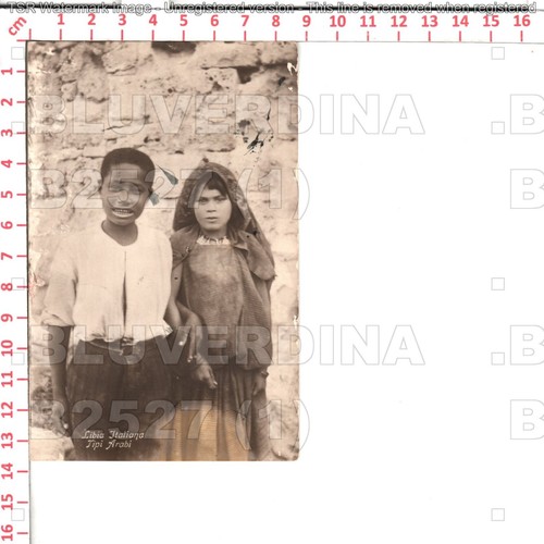 B2527 libia costumi tipi arabi - b2527,