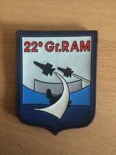 TOPPA PATCH GOMMATA AERONAUTICA MILITARE  22° Gr.RAM - RARA