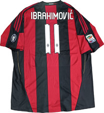 maglia calcio vintage AC Milan Ibrahimovic 2010 2011 SCUDETTO Adidas Climacool