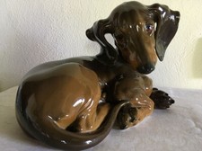 Bassotto in porcellana Rosenthal del 1940 - firmato T Kärner"