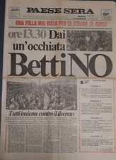 Paese Sera-Edizione straordinaria-Decreto scala mobile ( rif. 22145 )