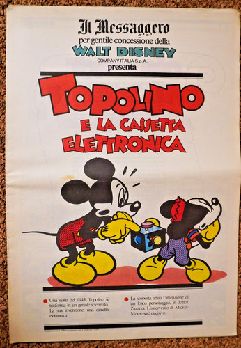 Topolino la cassetta - e,