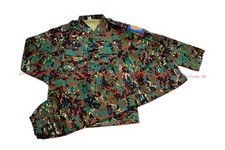 Raro Top Pantaloni Originali Medio Oriente Yemen Forze Speciali Mimetico Digitale BDU Difetto MR