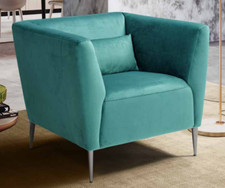 POLTRONA BLUES MODERNA IN PELLE BOVINA O IN  EXTRA TESSUTI 7 VARIANTI 127 COLORI