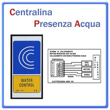 Centralina Presenza Acqua 230V + Sonda Inox 1/2" per Tubazioni Metalliche