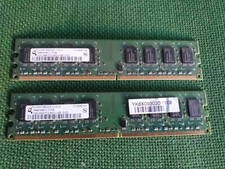 KIT RAM 2pezzi DDR 2Gb PC2-6400U-666 per PC Desktop - 2 barrette di memoria
