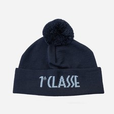 Alviero Martini 1A Classe Cappellino con pom-pon in misto lana Blu Profondo