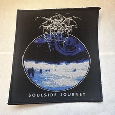 DARKTHRONE, SOULSIDE JOURNEY, BORDO NERO, 4X4 POLLICI, TOPPA TESSUTA