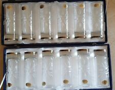  Bicchieri di cristallo e argento nuovi 12 pezzi con scatola