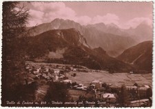 VALLE DI CADORE - BELLUNO - VEDUTA CENTRALE COL MONTE ZUCCO - VIAGG. -8034-