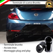 TERMINALE DI SCARICO PER MARMITTA NERO BRUNITO INOX VW NEW BEETLE MAGGIOLINO 5C1