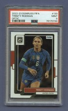 2022 TRINITY RODMAN ROOKIE PSA 9 MINT DONRUSS FIFA OPTIC RAZOR SHARP (#130) RZC