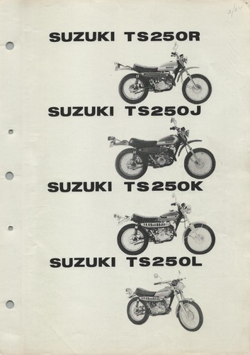 Pdf suzuki ts250 - suzuki, (71-74)