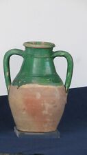 r263 Antica anfora per acqua terracotta Grottaglie Epoca inizio 1900