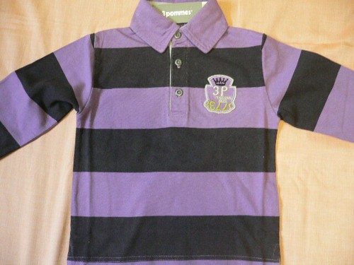 Pommes polo ragazzo viola - 3,