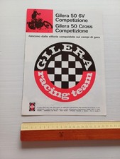 Gilera 50 6V Regolarità Competizione- Cross Competizione 1974 depliant originale