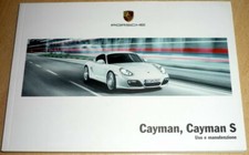 Porsche 987 CAYMAN,Cayman S,libretto di uso e manutenzione 2008/2009 (ITA)