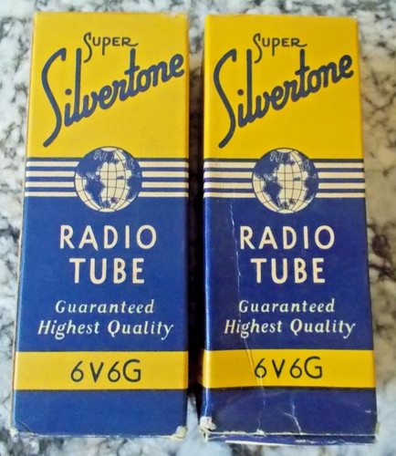 Tubo silvertone 6v6g nos - tubo,