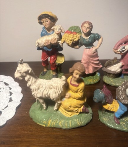 Lotto statuine presepe - , dipinte