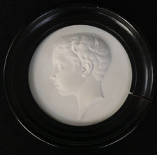 Sevres, 19. Secolo, porcellana biscuit, MEDAGLIONI IN BISCUIT DE PORCELAINE DE SEVRES 