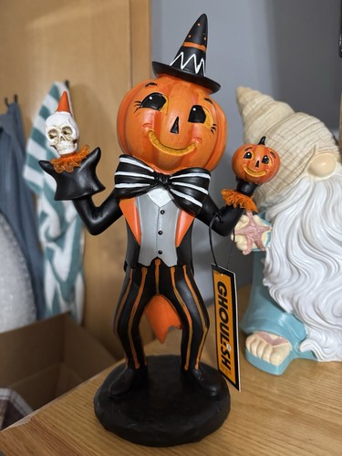 Pupazzo scheletro uomo zucca