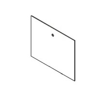 VETRO CERAMICO 4x360x291mm FORNO ALT110 ORIGINALE Klover per Termocucina Altea