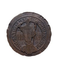 *HH* Medaglia Placca Religiosa Votiva San Ambrogio Banco Ambrosiano Milano 1946