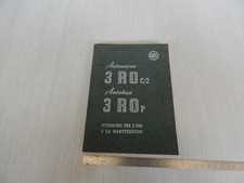 MANUALE USO MANUTENZIONE ORIGINALE 1950 LANCIA 3 RO C/2 - P BUS AUTOCARRO