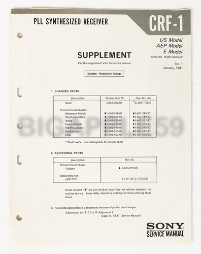 Sony radio crf ricevitore - sony,